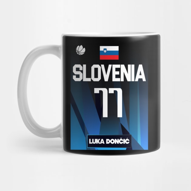 Luka Doncic 2021 Slovenia Jersey Fan Design by darklordpug